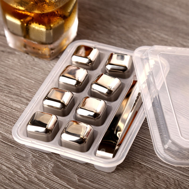 Stainless Steel Ice Cubes Pack