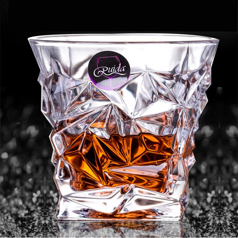 Crystal old fashioned whiskey glasses (pair) - Turbo Theme Tennessee