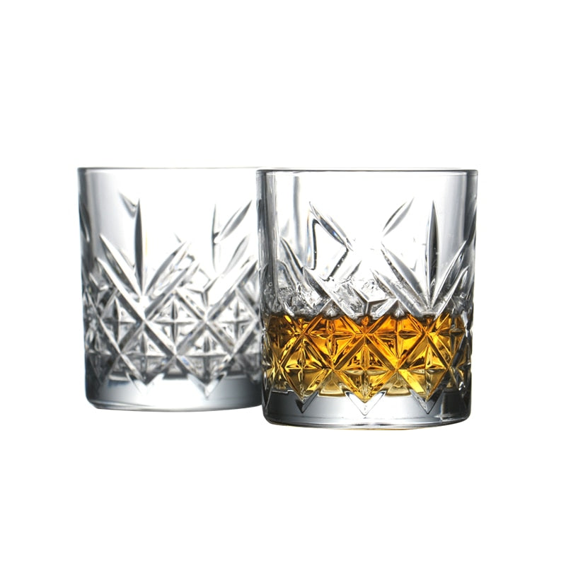 Crystal old fashioned whiskey glasses (pair) - Turbo Theme Tennessee