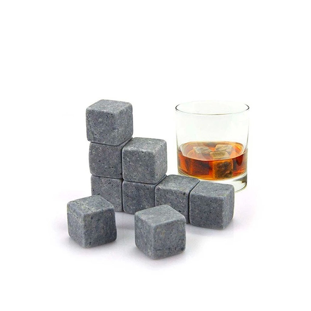 Natural Whiskey Stones (6-piece pouch set)
